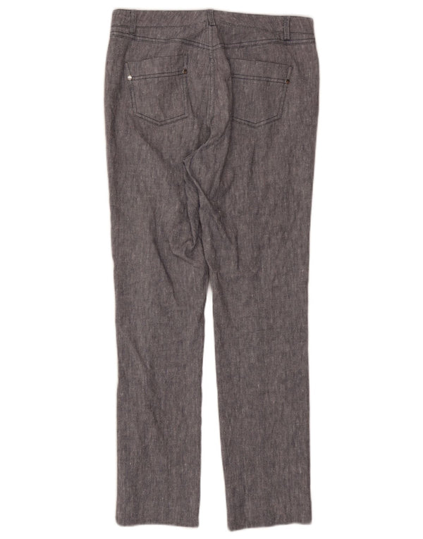 Marks & Spencer Dame Casual Bukser UK 10 Small W30 L27 Navy Blue