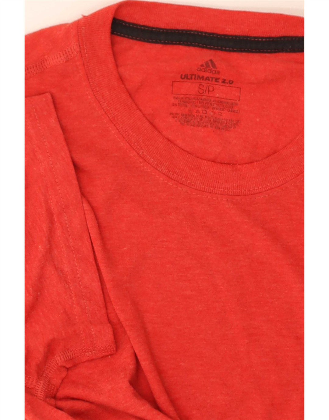 Adidas Kortærmet Regular T-Shirt Top Lille Rød Polyester til mænd