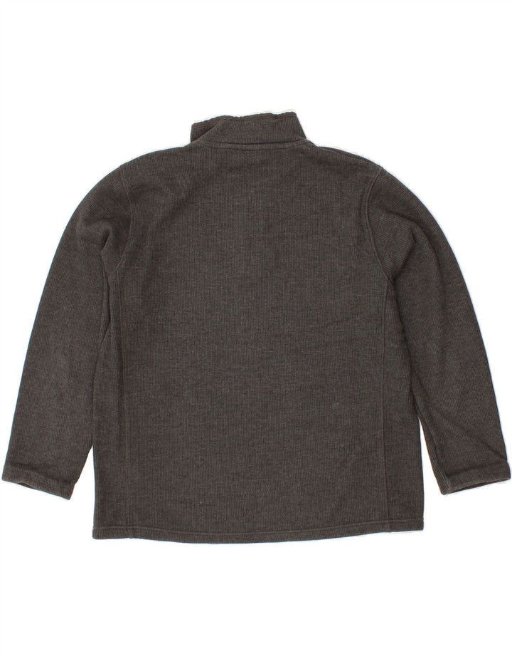 MOUNTAIN WAREHOUSE Mens Zip Neck Sweatshirt Jumper Large Grey Cotton Vintage Mountain Warehouse and Second-Hand Mountain Warehouse from Messina Hembry 