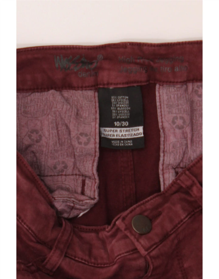MOSSIMO Womens Mid Rise Cargo Trousers US 10 Large W30 L27 Burgundy Vintage Mossimo and Second-Hand Mossimo from Messina Hembry 