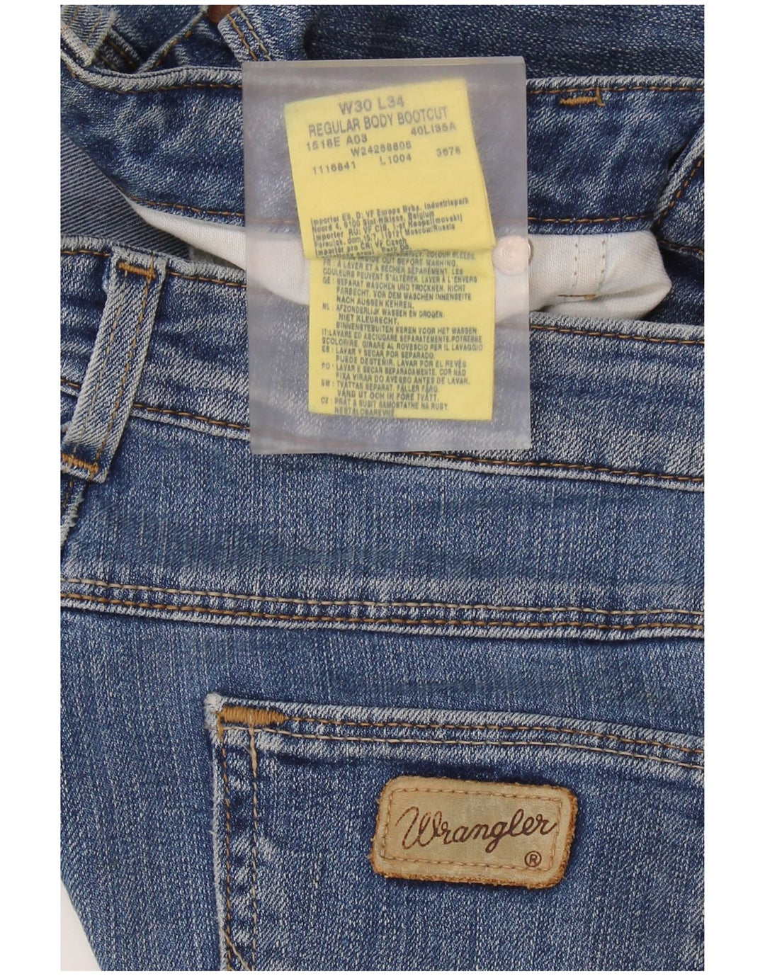 WRANGLER Dame Bootcut Jeans W30 L30 Blå Bomuld