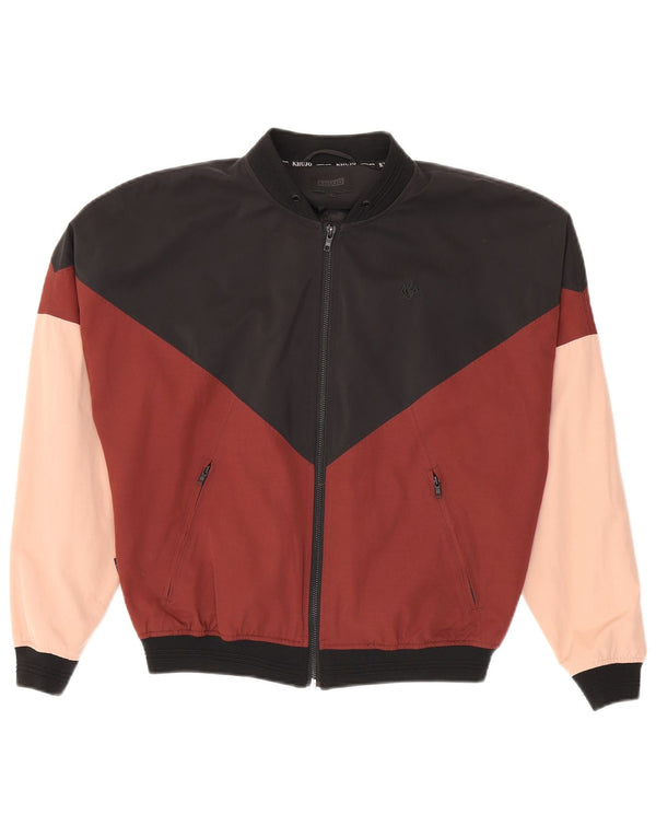 KHUJO Loose Fit Bomber Jacket UK 14 Medium Flerfarvet Colourblock