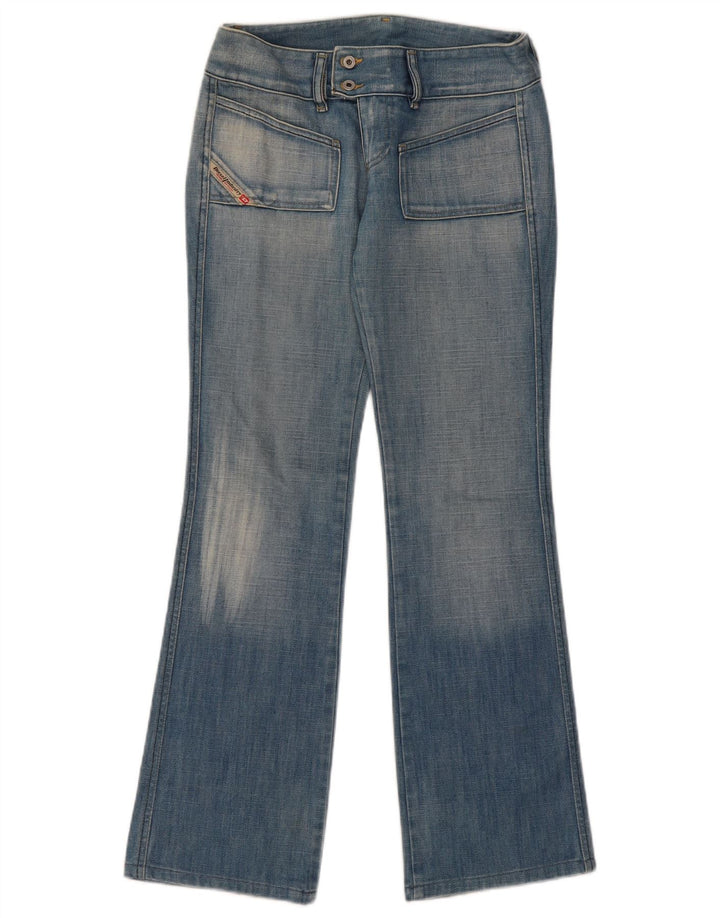 Diesel Dame Bootcut Jeans W26 L30 Blå Bomuld