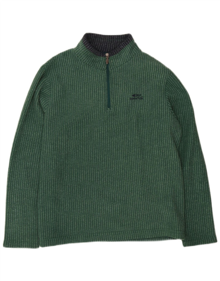 Weird Fish Herre lynlås hals Fleece Jumper XL Grøn Polyester