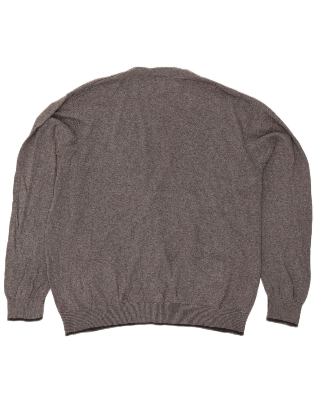 Marks & Spencer Herre Blue Harbor Cardigan Sweater 2XL Grå Flecked Bomuld