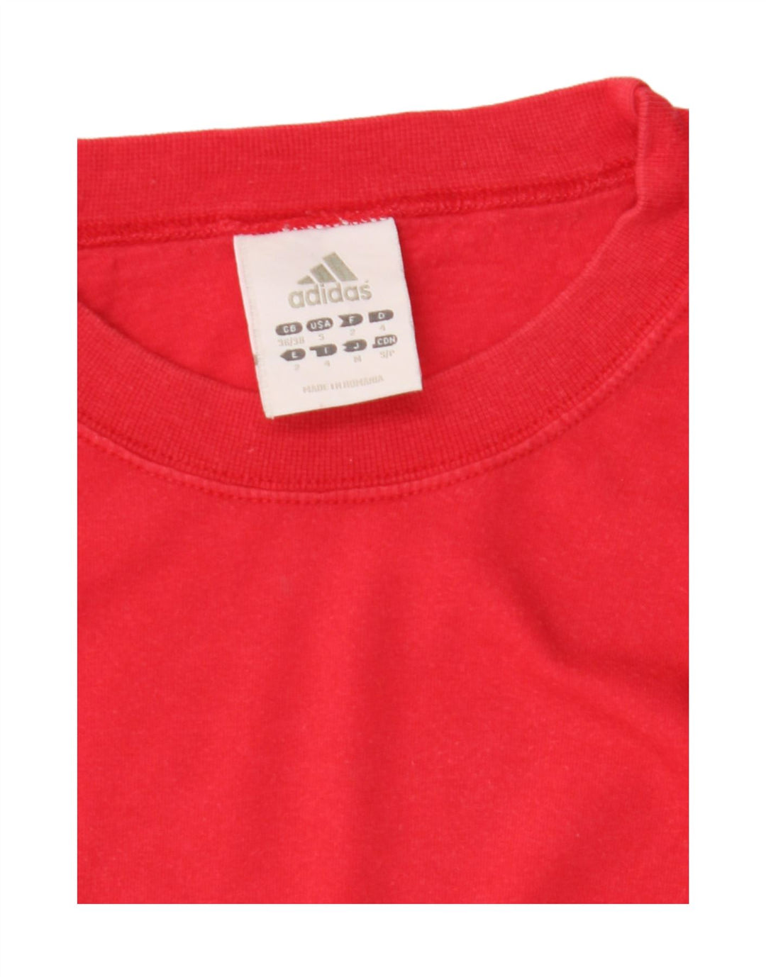 Adidas Herre Top Langærmet UK 36/38 Lille Rød