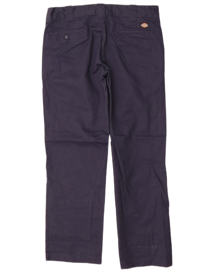 Dickies Herre Slim Straight Chino Bukser W34 L32 Navy Blue Polyester