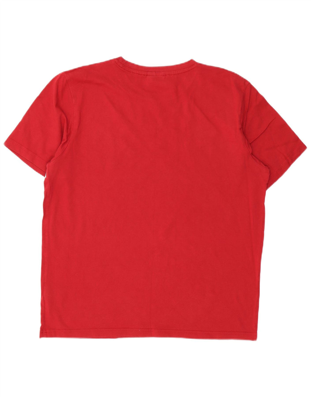 Bear Herre Grafisk T-Shirt Top XL Rød Bomuld