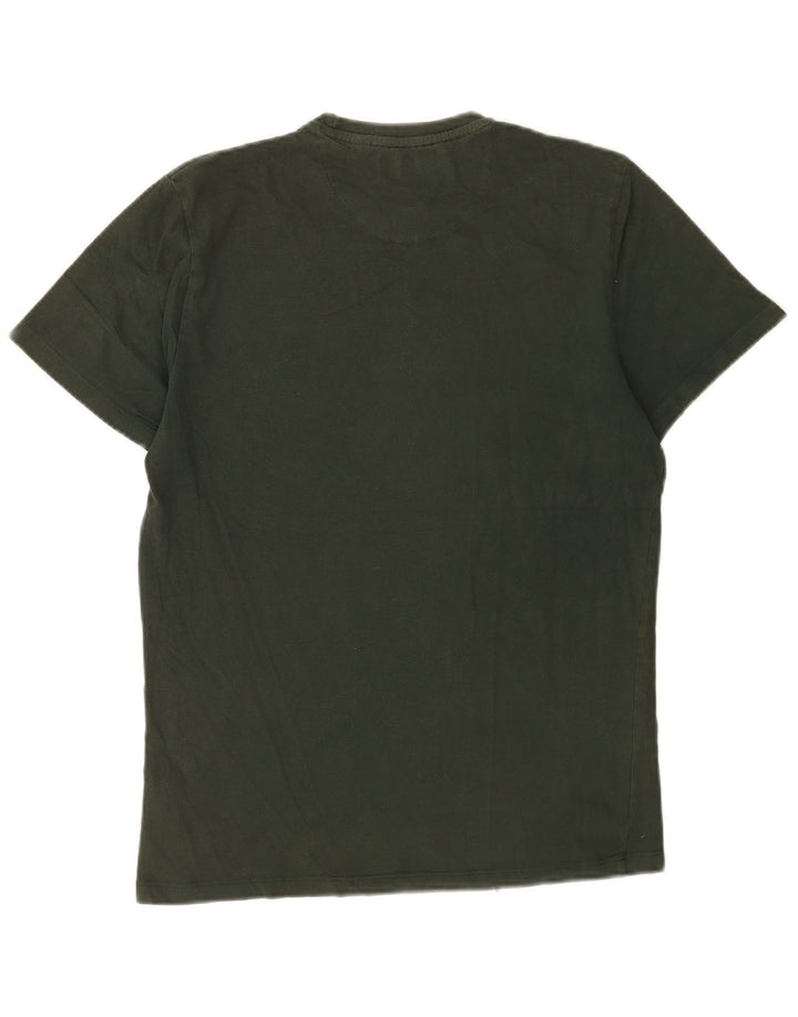 Jack Wills Herre grafisk T-shirt Top Medium Khaki Bomuld