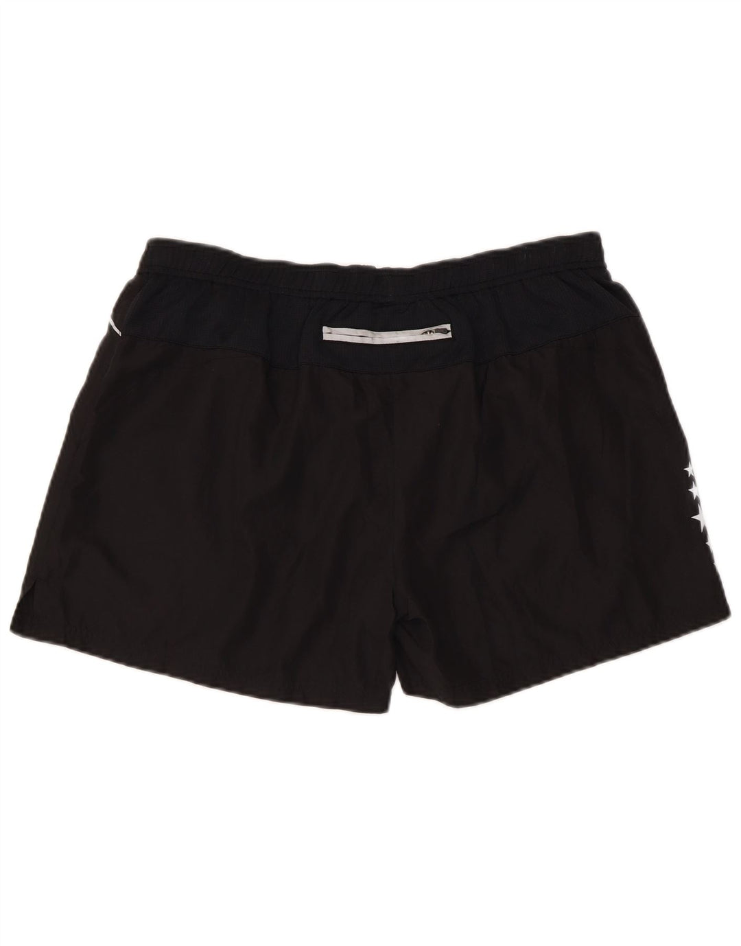 Champion Womens Graphic Regular Sports Shorts UK 14 Large Black Polyester