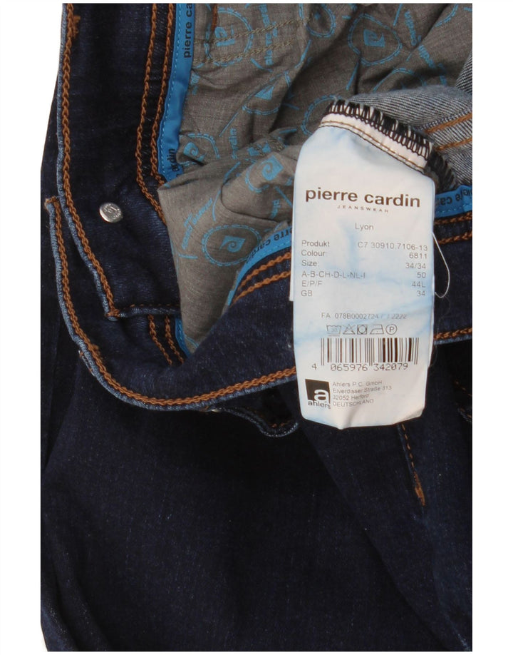 Pierre Cardin Slim Jeans til mænd W34 L34 Marineblå