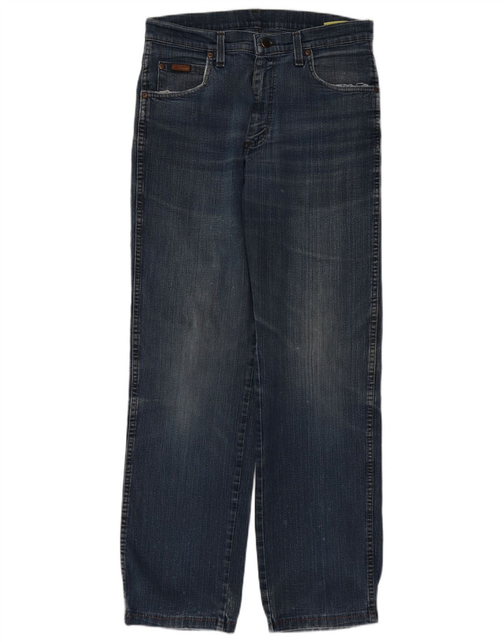 Wrangler Herre Texas Stretch Straight Jeans W32 L34 Blå Bomuld