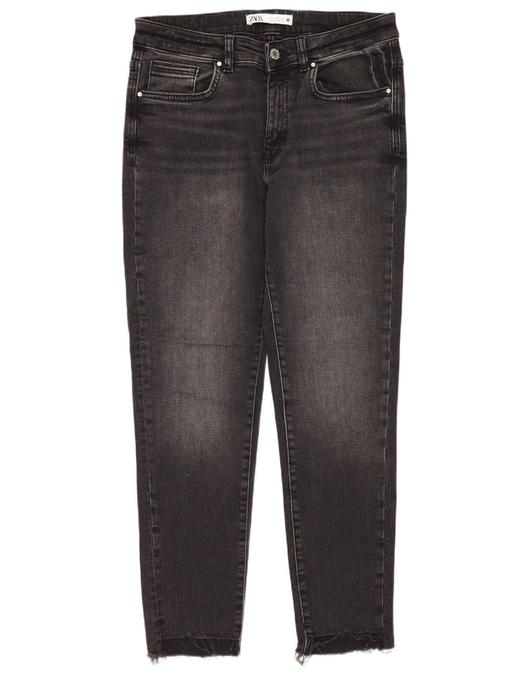 ZARA Dame Slim Jeans EU 42 Large W32 L27 Sort