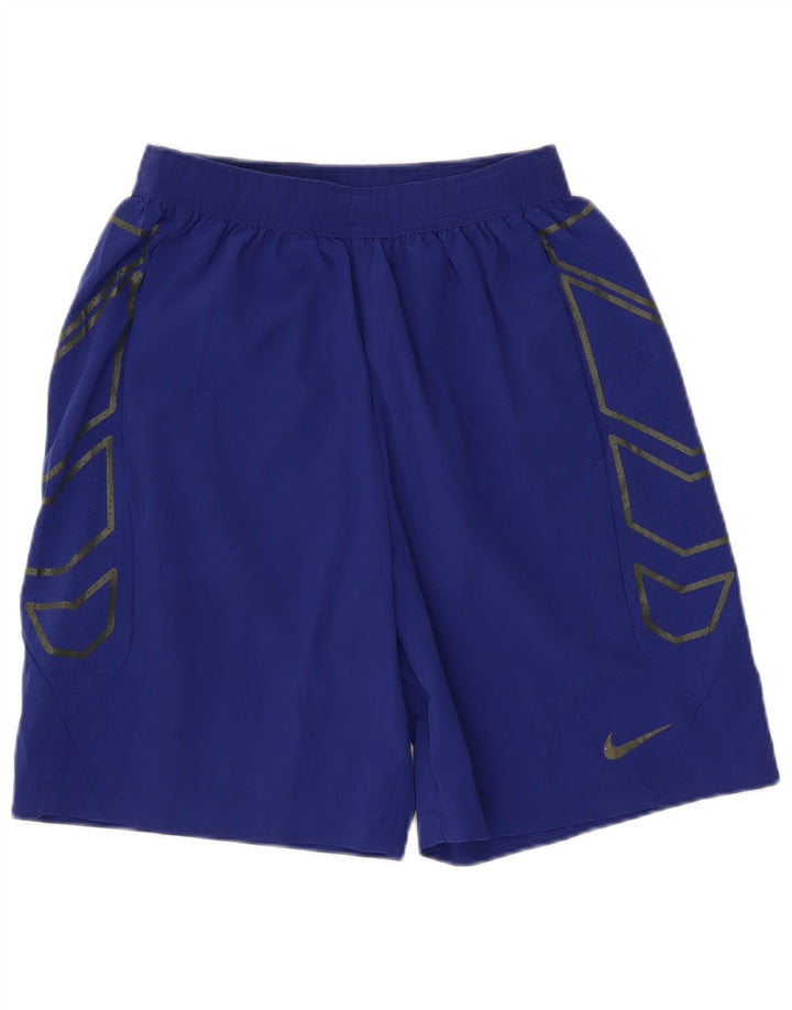 Nike grafiske sportsshorts til mænd mellemblå polyester