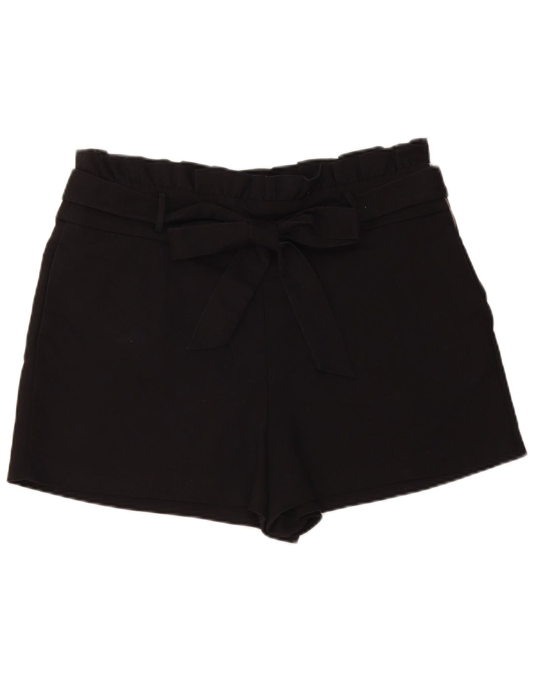 Zara Womens High Waist Hot Pants W32 Large Black