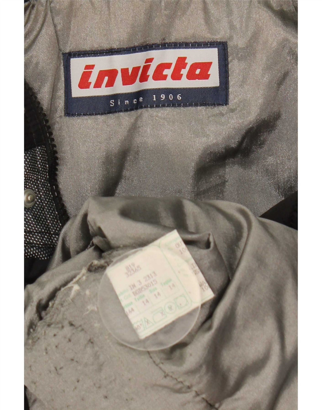 Invicta Graphic Windbreaker Jacket UK 14 Large Black Colourblock