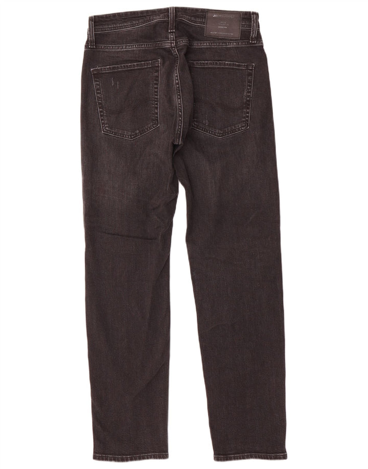 Jack & Jones Herre Distressed Slim Jeans W29 L30 Sort Bomuld