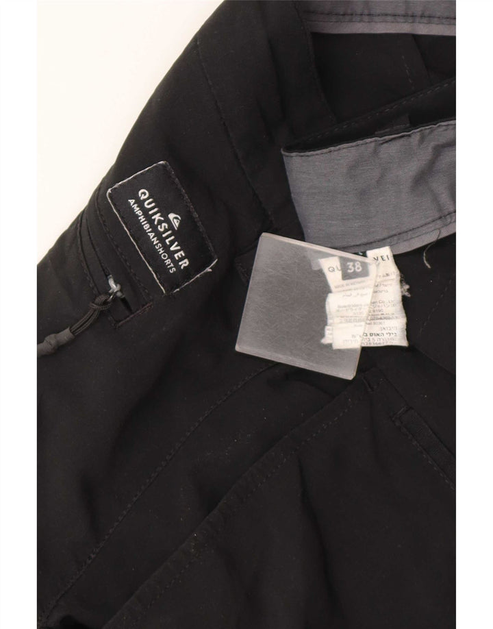 Quiksilver Chino Shorts til mænd W38 XL Sort Polyester