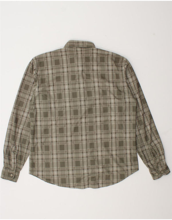 Mountain Experience Fleeceskjorte til mænd Medium Khaki Ternet polyester