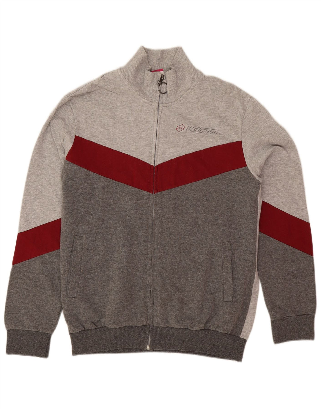 Lotto Grafisk træningsdragt topjakke til kvinder UK 14 Medium Grey Colourblock