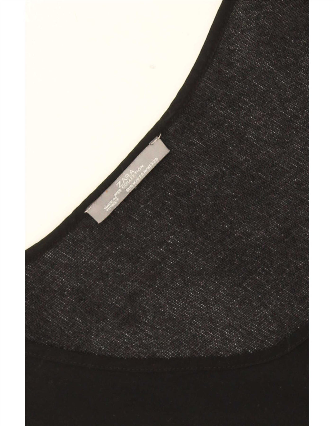 Zara Dame Oversized Top 3/4 ærme UK 14 Medium Sort