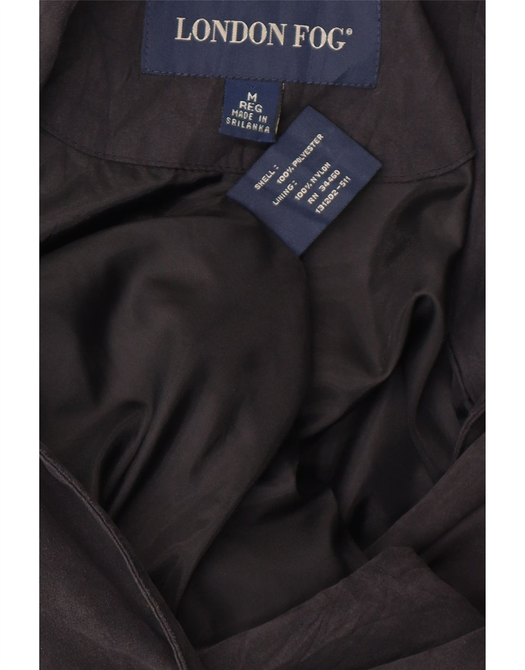 London Fog Dame Overfrakke UK 14 Medium Sort Polyester