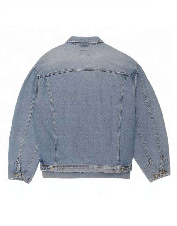 Rifle Herre Distressed Denim Jacket UK 42 XL Blå