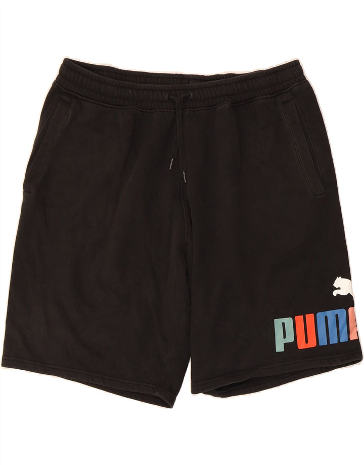 PUMA Mens Graphic Sport Shorts XL  Black Vintage Puma and Second-Hand Puma from Messina Hembry 