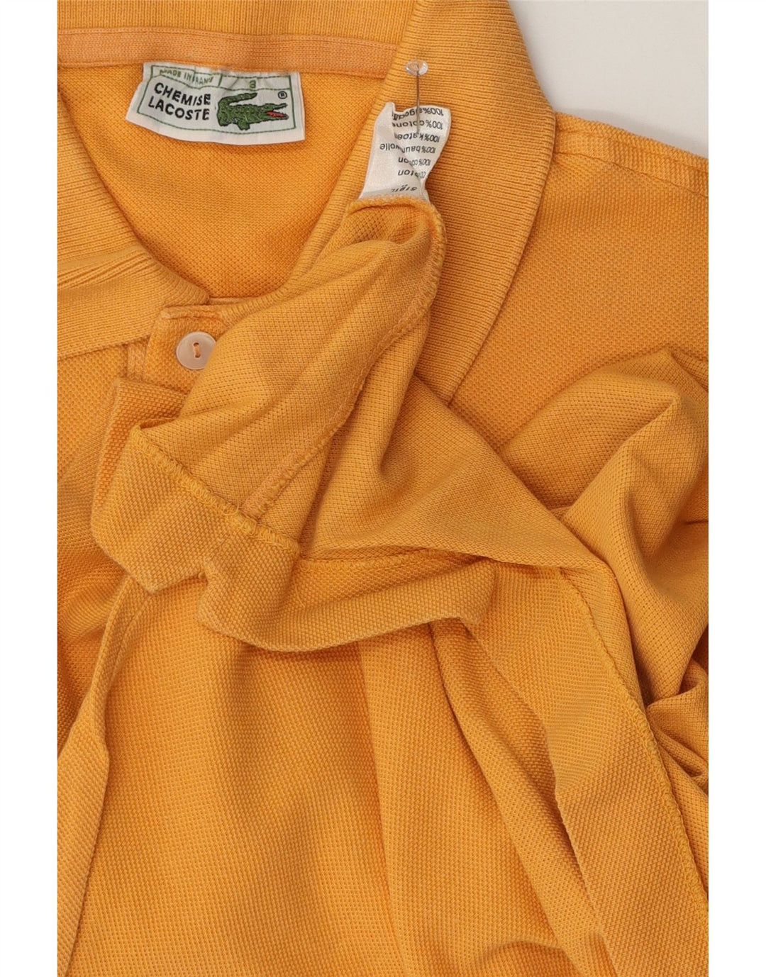Lacoste herre poloskjorte Suze 3 lille gul bomuld