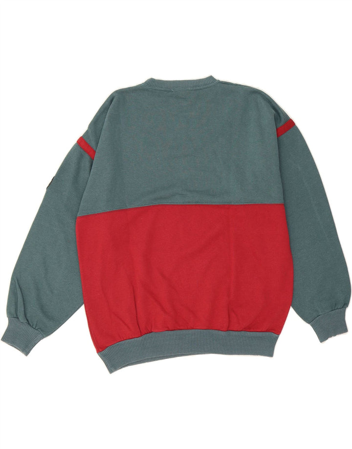 WRANGLER Mens Sweatshirt Jumper Medium Grey Colourblock Vintage Wrangler and Second-Hand Wrangler from Messina Hembry 