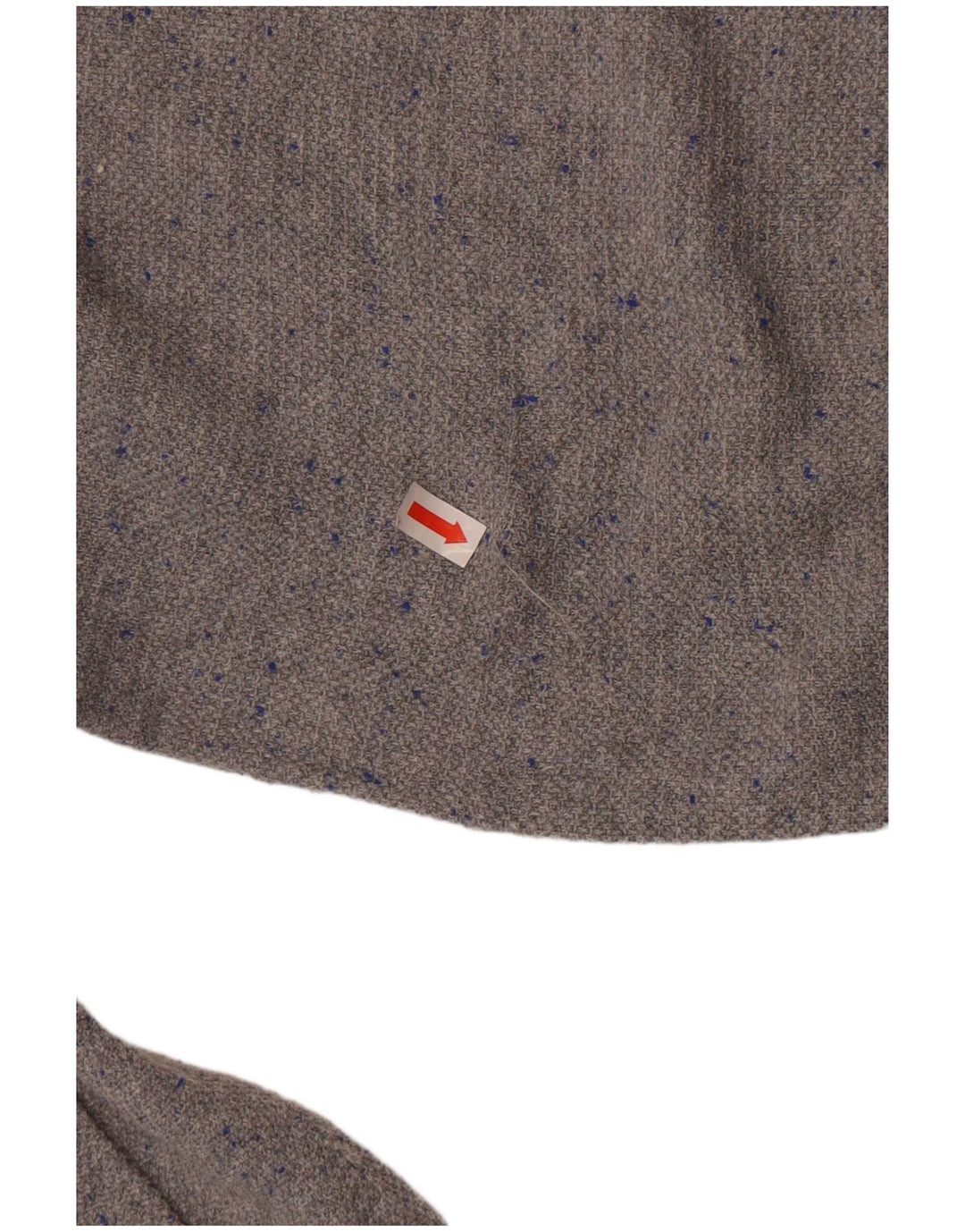 Zara Herre sweater med rund hals XL Grå Flecked Bomuld