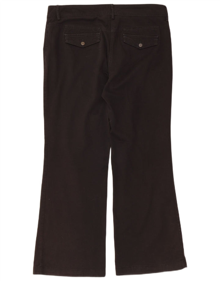 TOMMY HILFIGER Womens Bootcut Casual Trousers US 14 XL W36 L30 Black