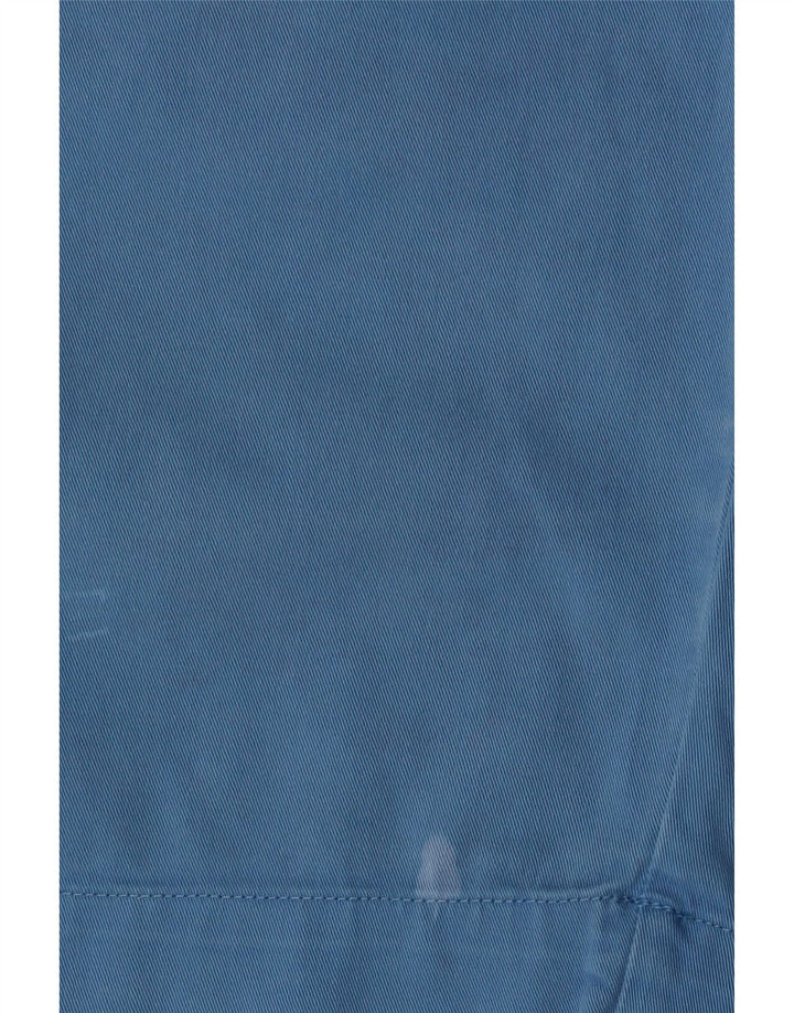 Zara Chino Shorts til kvinder store W30 blå bomuld