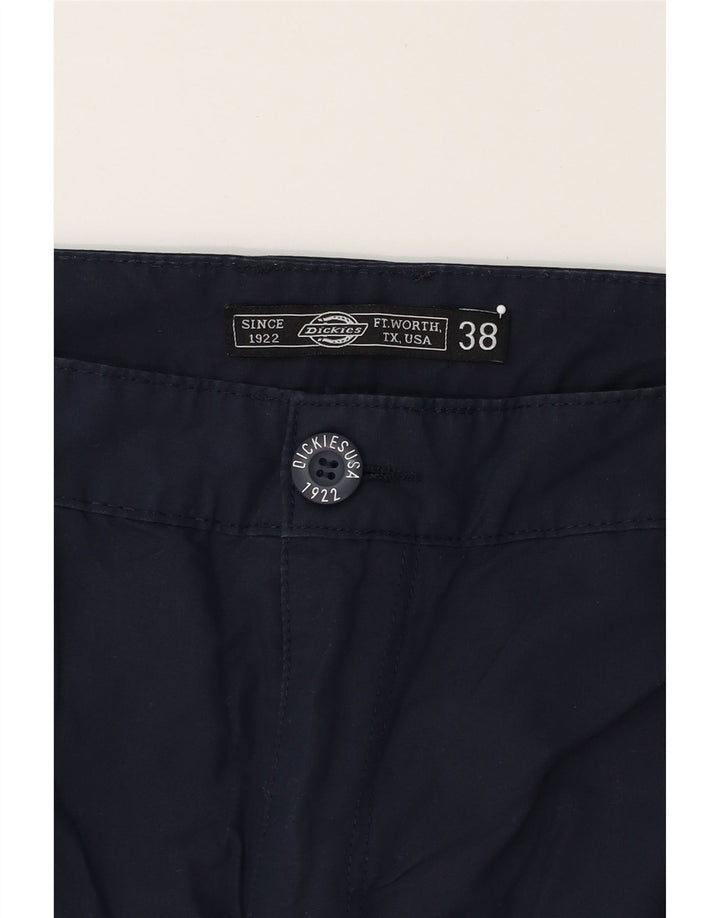DICKIES Mens Straight Cargo Trousers W38 L30 Navy Blue Cotton Vintage Dickies and Second-Hand Dickies from Messina Hembry 