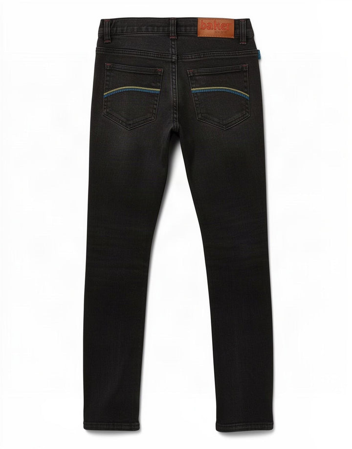 Ted Baker Boys Slim Jeans 8-9 år W24 L22 Sort Bomuld