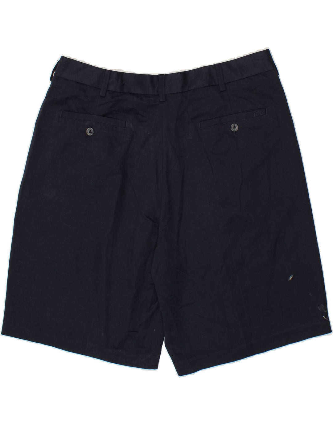 IZOD Mens Pegged Chino Shorts W36 Large Navy Blue Polyester Vintage Izod and Second-Hand Izod from Messina Hembry 