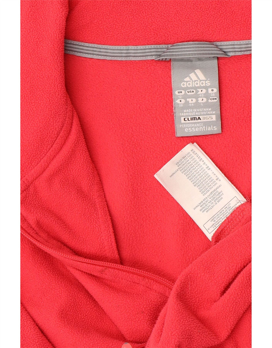 ADIDAS Dame Clima 365 Fleecejakke UK 12 Medium Pink Polyester