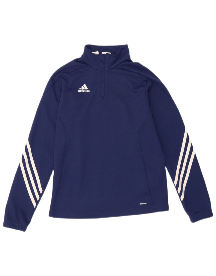 Adidas drenge Climalite pullover træningsdragt top 11-12 år stor marineblå