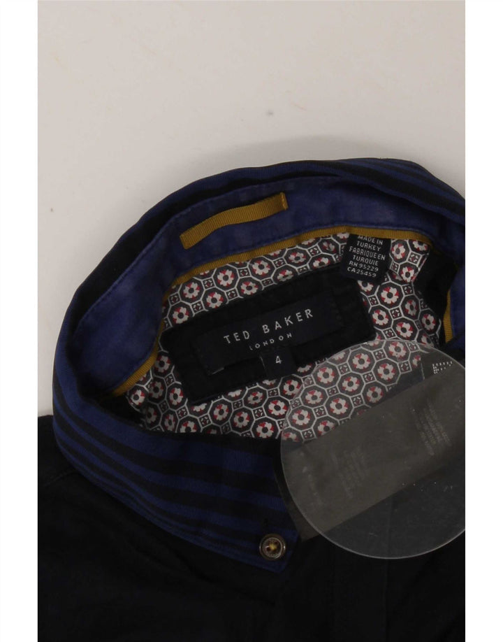 Ted Baker herre poloskjorte str. 4 Large Marineblå bomuld