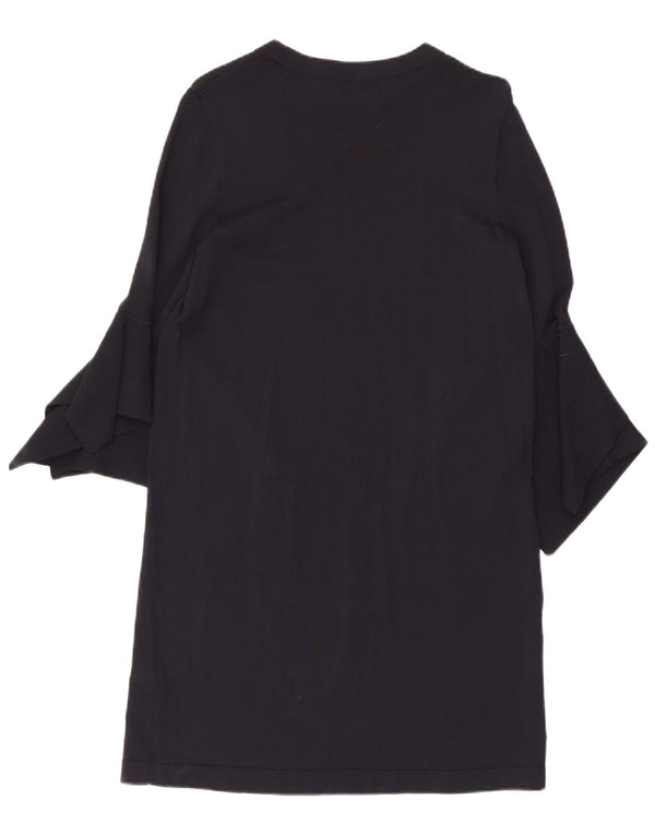 Cos Dame 3/4 ærmer Shift Dress UK 10 Small Navy Blue