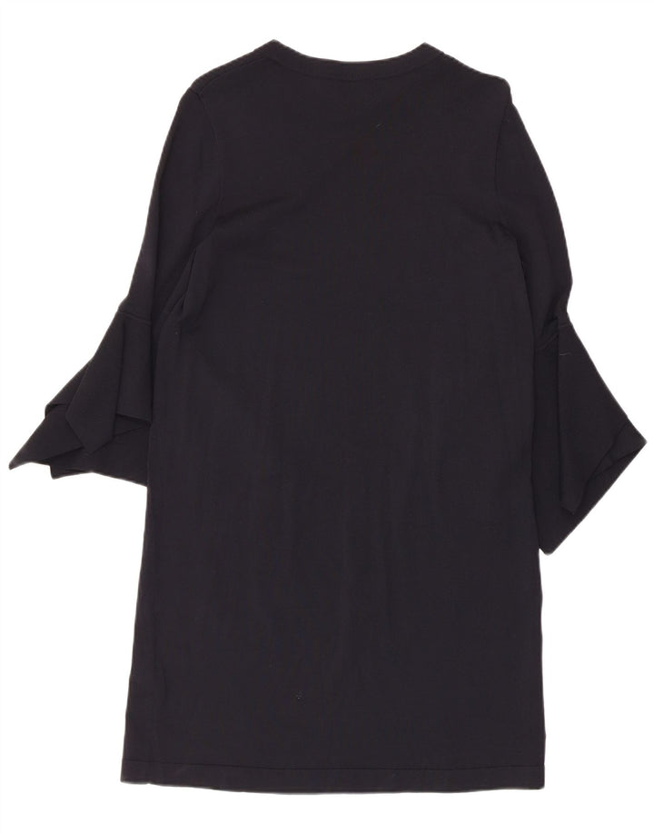 Cos Dame 3/4 ærmer Shift Dress UK 10 Small Navy Blue