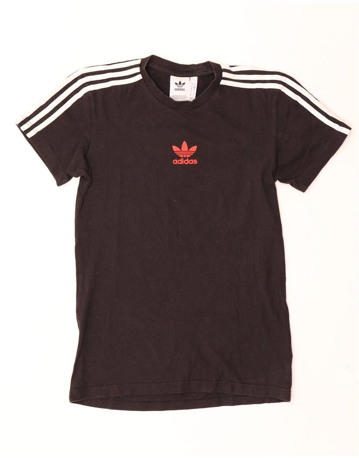Adidas Herre grafisk T-shirt top lille sort bomuld