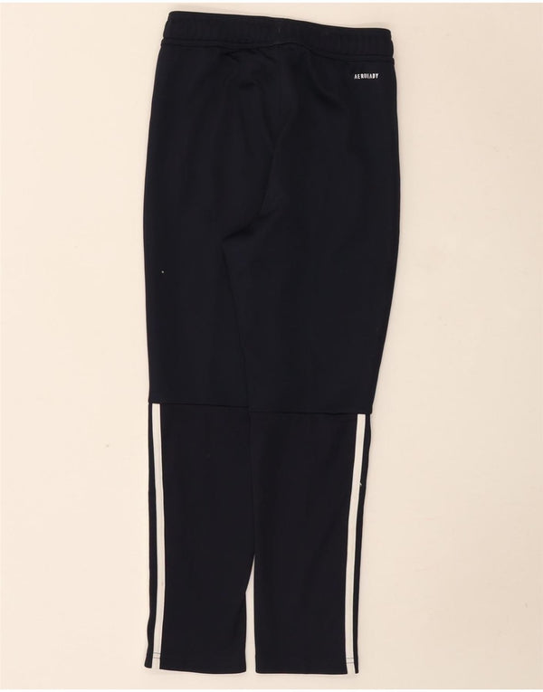 Adidas Boys Aeroready Tracksuit Bukser 9-10 år Navy Blue Polyester