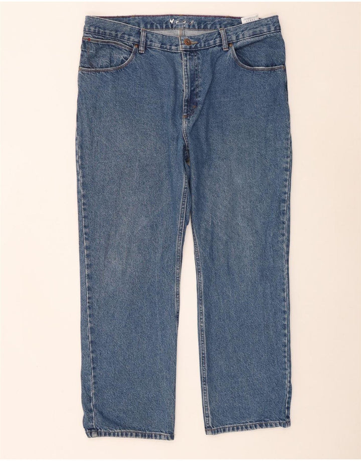 Wrangler Straight Jeans til mænd W40 L30 blå bomuld