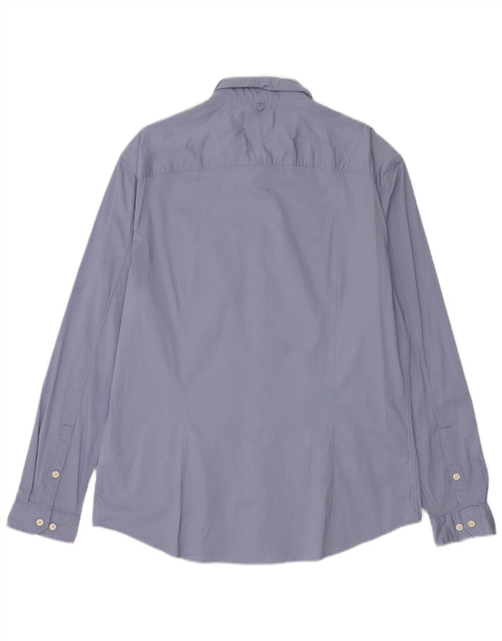 Tommy Jeans Herre Slim Fit skjorte 2XL blå bomuld
