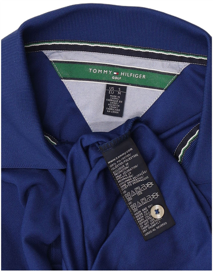 Tommy Hilfiger Herre Golf Polo Shirt Medium Blue Polyester