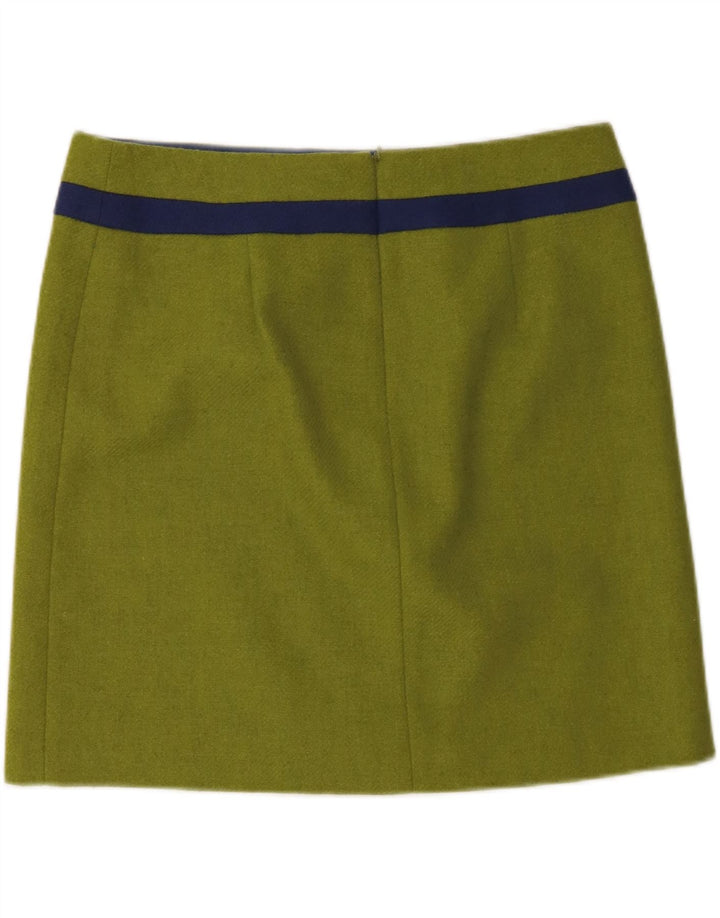 Boden Dame lige nederdel UK 16 Large W34 Green Wool