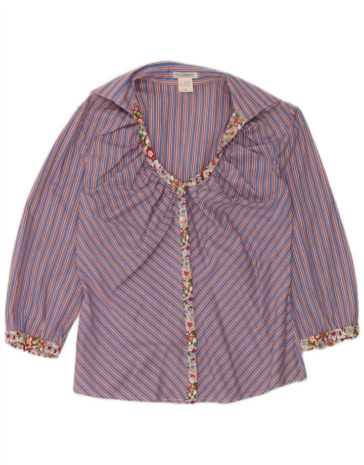 Naracamicee Dame Shirt Bluse UK 14 Medium Flerfarvet Stribet