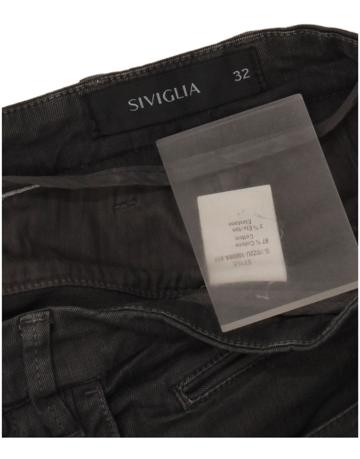 SIVIGLIA Slim Jeans til mænd W32 L34 Grå bomuld