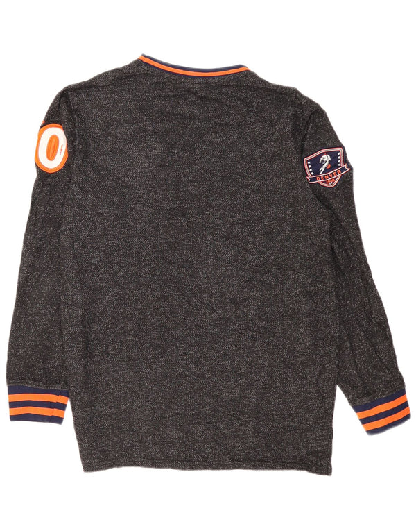 NFL Herre Denver Broncos Graphic Sweatshirt Jumper Medium Grey Flecked
